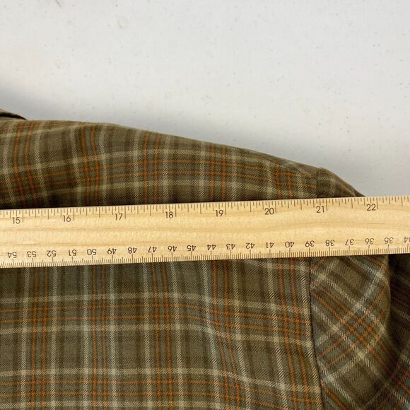 Men’s Sergio Valentino 2 PC Suit  Size  Wool Beige Green Brown Plaid Jacket/Vest - Picture 9 of 15